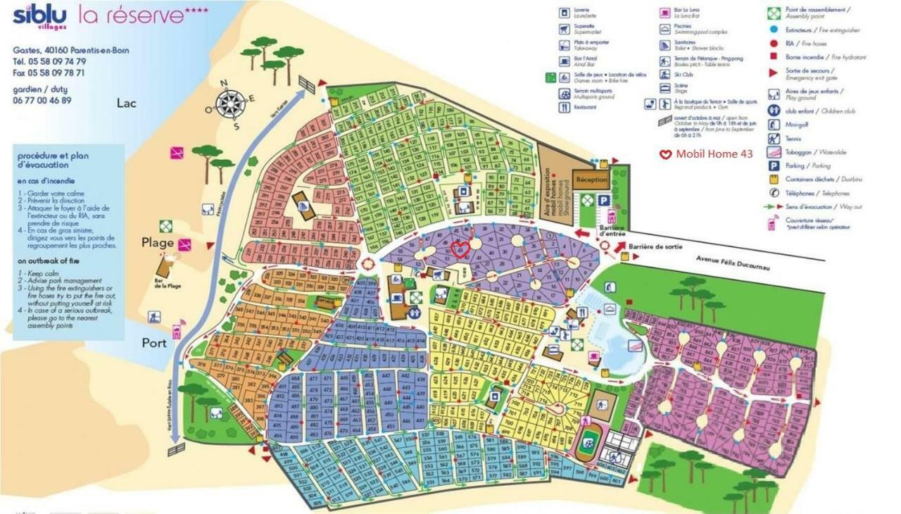 Mobil Home 43 Dans Camping 4 Etoiles Gastes Zewnętrze zdjęcie